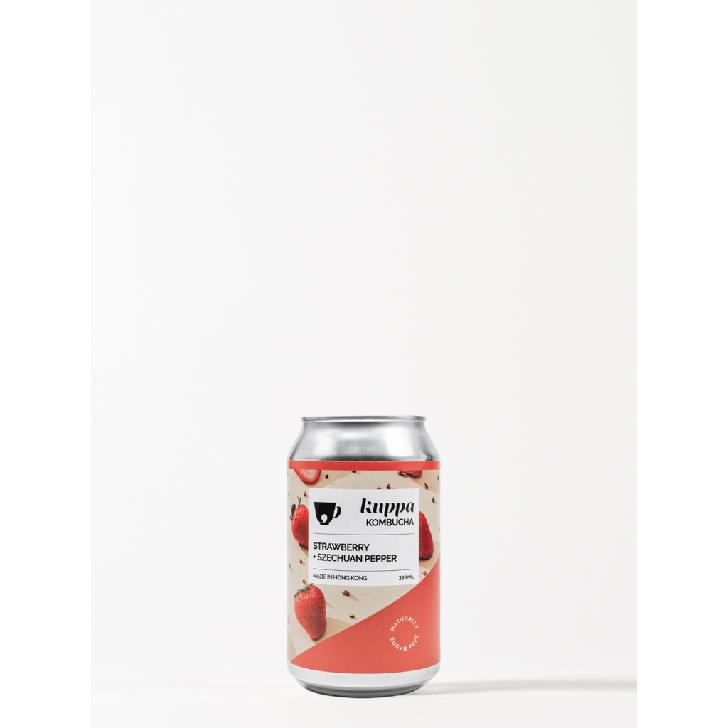 Kuppa Kombucha Strawberry + Szechuan Pepper 330ml Cans